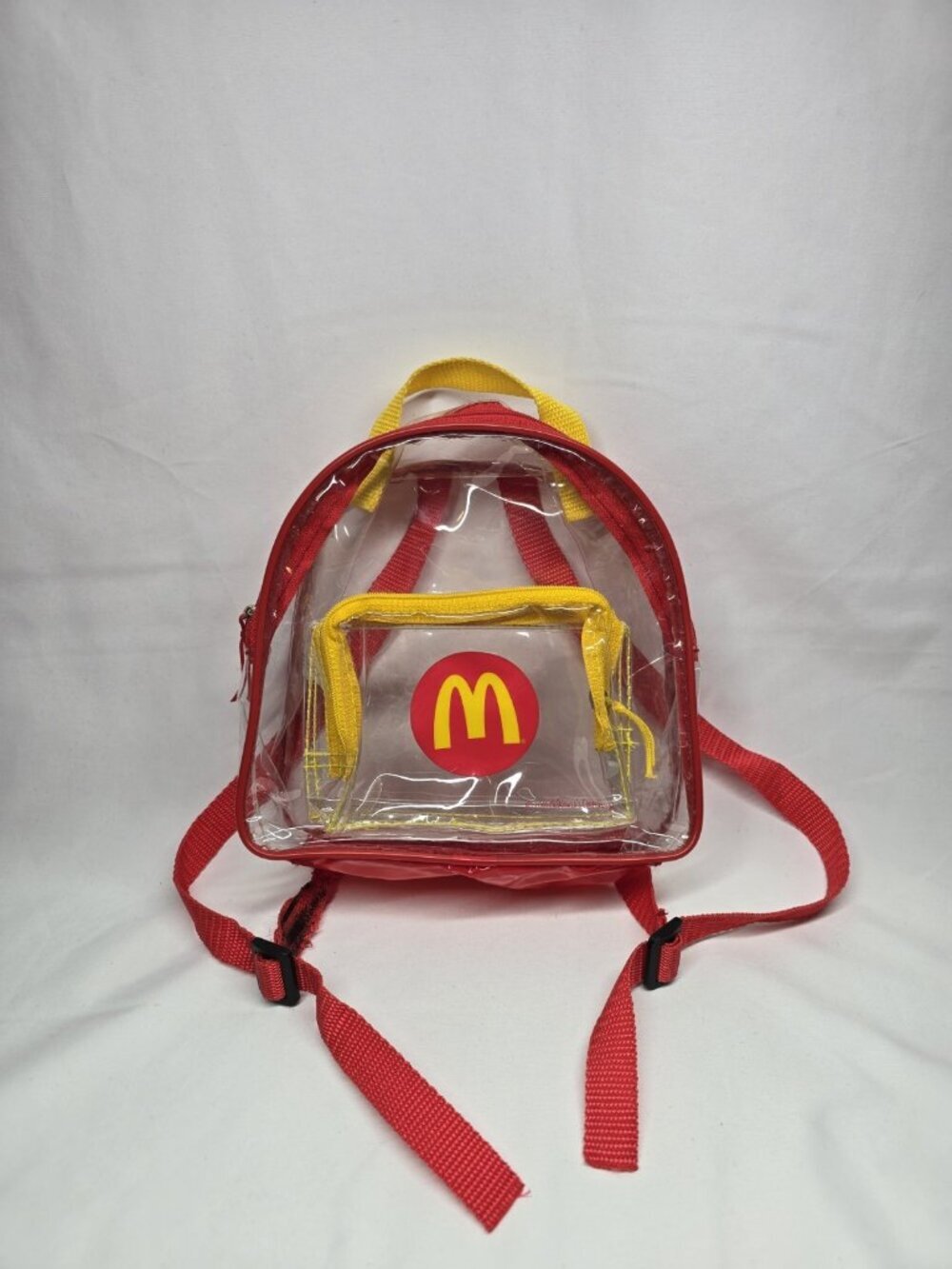 Vintage McDonalds Play Food Set 2001 Clear Plastic Backpack ONLY- READ
